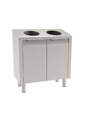 Cabinet per consumabile usato con piano inclinato