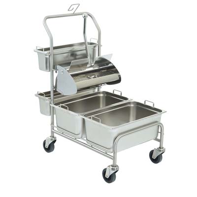 Double bucket system stainless steel CLINO CR3 FP-GMP