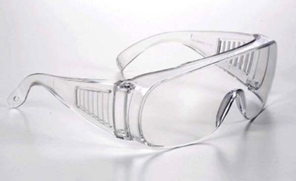 Occhiali Protettivi Modello 520 Con Lente Trasparente - Sovraocchiale Per Lavoro E Sport - Foto 14
